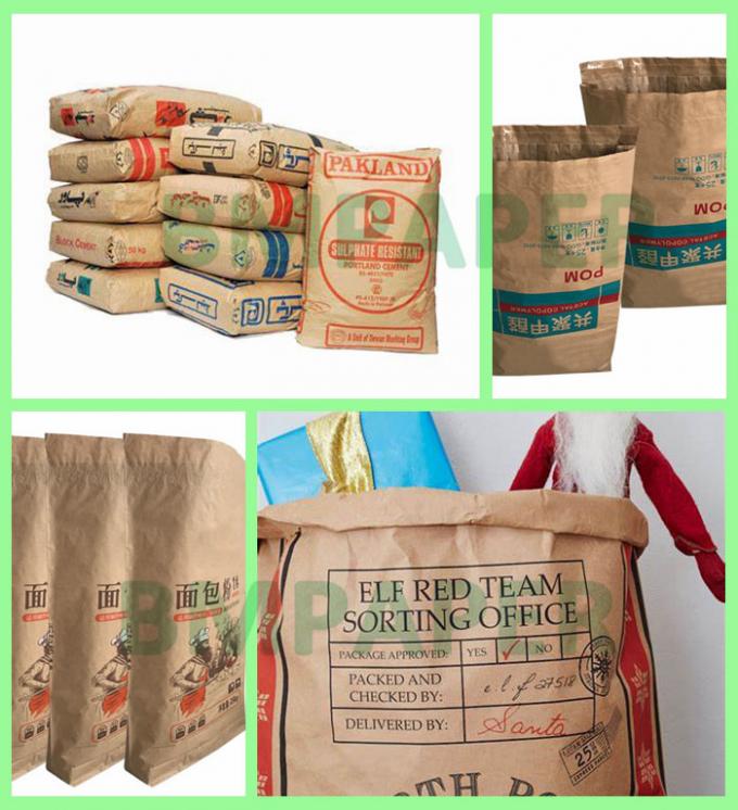 dehnbares Sack-Kraftpapier 80gsm 90gsm für gute Härte der Zementsack-100cm