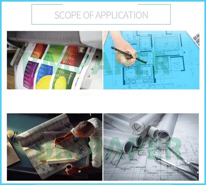 einseitiges Papier des Plan-80gsm für CAD-Drucker 30