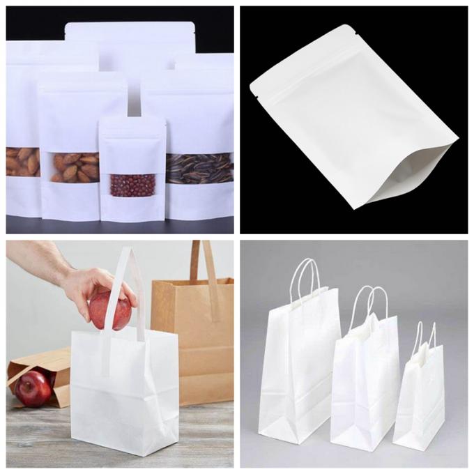 Gebleichtes weißes hochfestes Taschen-Papier des Sack-Kraftpapier-80gsm