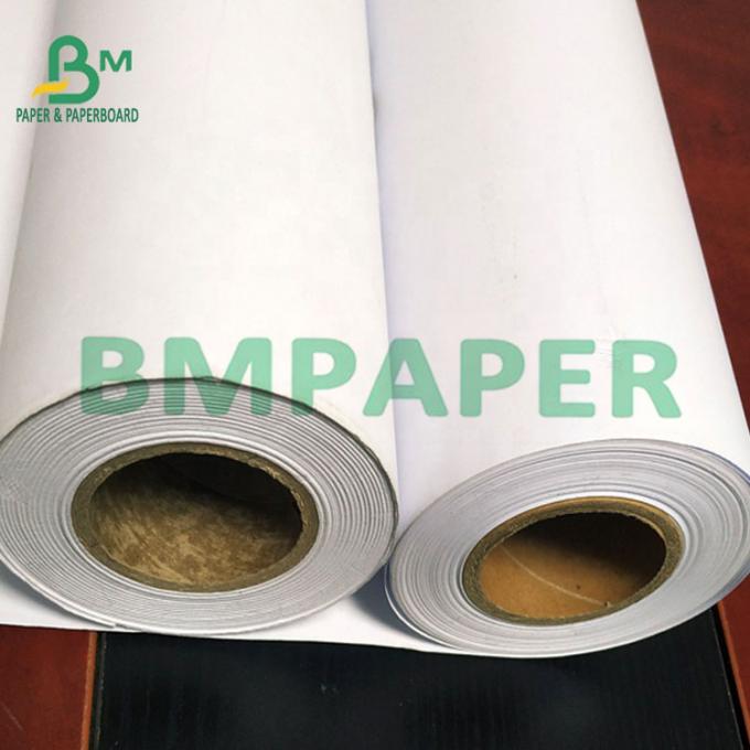 Weiße-Plotter-Tintenstrahl Papel unbeschichtete CAD 80g 30inch Plotter-Papier-Rolle er-hoh