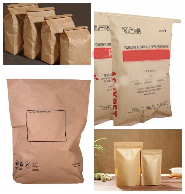 Hohes Zementsack-Papier des Porositäts-Sack-Kraftpapier-80gsm Brown Kraftpapier