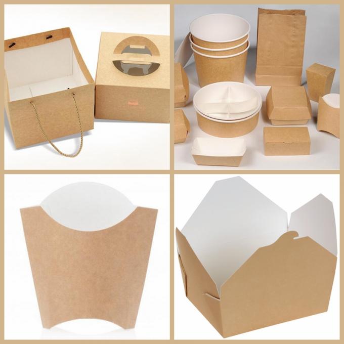 Nahrungsmittel-weiße überzogene Faltschachtel-Brett-Kraftpapier-Rückseite Papier-325gsm