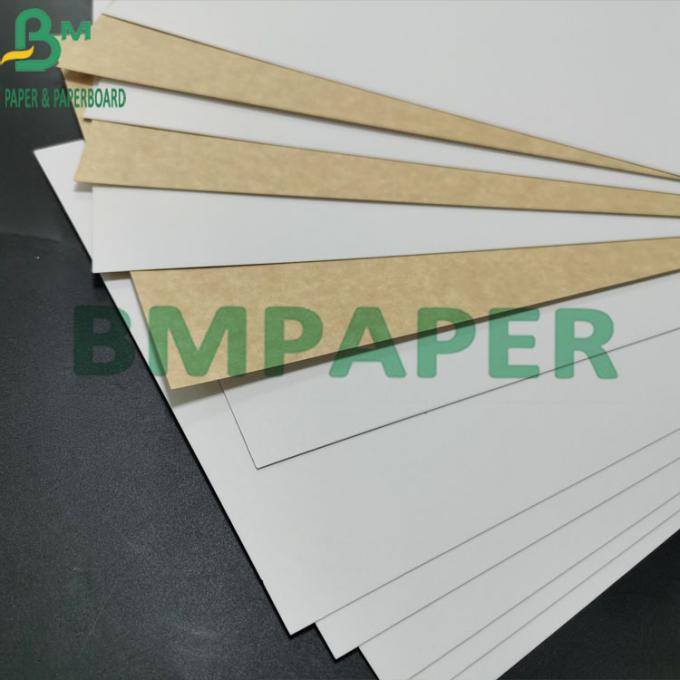 Nahrungsmittelgrad-Kraftpapier-weißes der Jungfrau-Massen-325gsm beschichtet mit Brown zurück