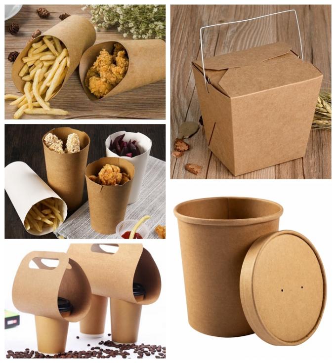 Mitnehmerkasten-materielles überzogenes Kraftpapier-Polybrett natürliches Brown