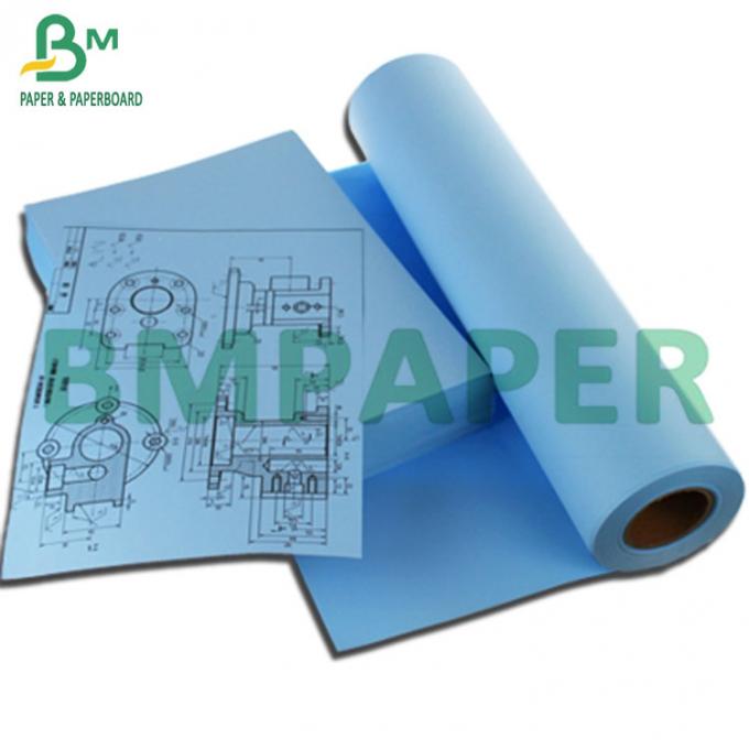 0.91*50m 80gsm breiten blaues Digital CAD Plotter-Papier, Enden-Anwendungs-Gebäude aus