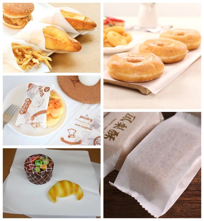 weißes Nahrungsmittelgrad-Packpapier Rolls des Butterbrotpapier-35gsm des Grad-3