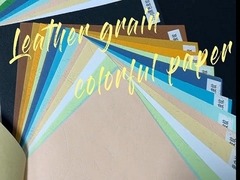 des ledernen buntes Beschaffenheitspapier Korn-Brettes 150gsm 230gsm für bindenes Handwerk