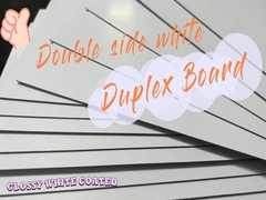 1 mm, 540 g/m², weißer Karton, beidseitig weiß beschichteter Duplexkarton