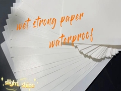 65gm weißes, wasserdichtes, auf einer Seite beschichtetes, nasshaltendes Papier für Bieretiketten