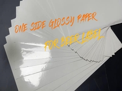 Weißes Bierglas Papier 80gm Weinetikettenpapier mit wasserdichtem Druck