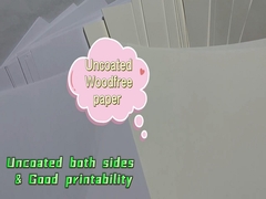 Holzfreies Offsetpapier, Bindungspapier, weißes Offsetdruckpapier