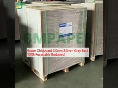 Brauner 2,0 mm, 2,5 mm Grauer Rücken, 100% recycelbarer Karton