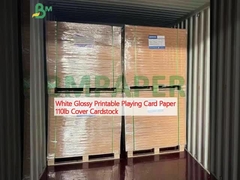 Weiß glänzendes, druckbares Spielkartenpapier 110 lb