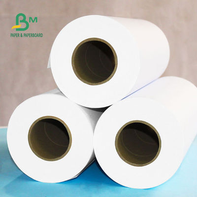 Plotter-Papier-Rolle 92% Weiße-80gsm, einfache Weißbuch-Rolle für CAD-Plotter 24&quot; X 150ft