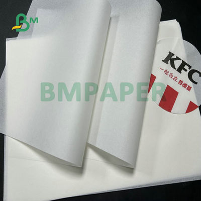 30 gm 50 gm Bleached 100% Lebensmittel-Grade Fettdichtes Papier für Hamburg Verpackt 11 x 17 Zoll