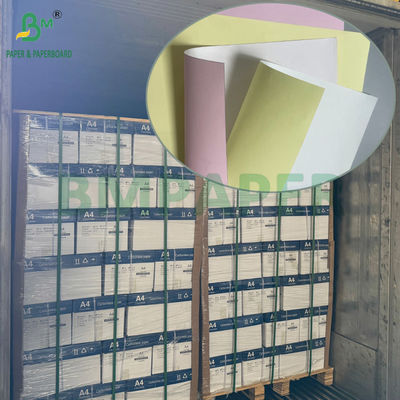 Blue Image 60g 70g A4 Size NCR Copy Paper Colored Top Face White Back