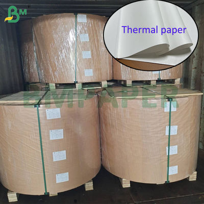 60gsm 70gsm 71cm 72cm Top Coated White Thermal Paper For Tickets