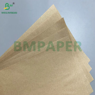 Non-Toxic Grease Resistant 30gsm 35gsm Brown Greaseproof Paper Sandwich Wrap for Burgers Chips