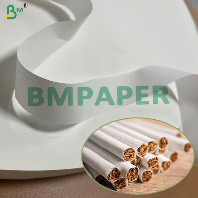 Gute Porosität 25 gm Weiße Tabakpapierrolle 18,5 mm 23 mm 46 mm
