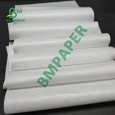 Kraftpapier-einzelner heller weißer Nahrungsmittelgrad 30gsm 40gsm MG fettdicht