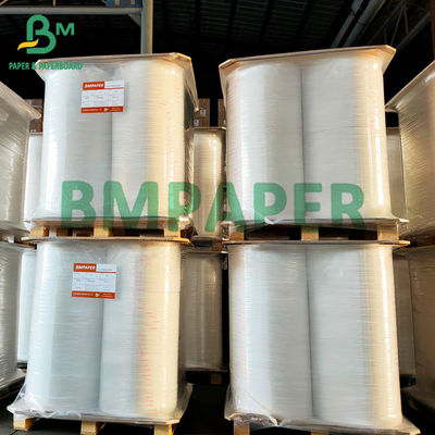 zermahlen weiße Rollenjungfrau des Thermopapier-48gsm Material für Empfangs-Positions-Maschine