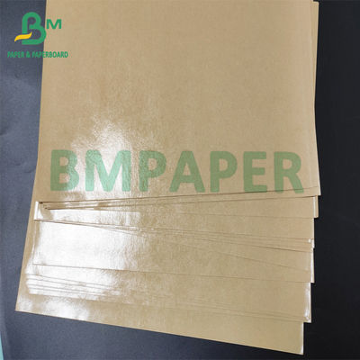 Einzelnes PET beschichtetes Schalen-Vorrat-Papier, Brown-Kraftpapier-70g + PET 15g Nahrungsmittelgrad