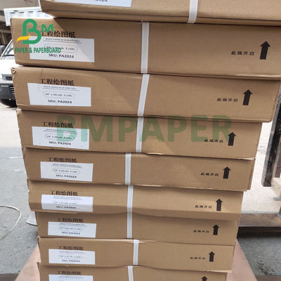CAD-Plotter-Papier-Rolle der hohen Temperatur 80gsm für technische Konstruktionszeichnung 508mm