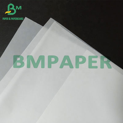 Bedruckbarer Kraftpapier-Nahrungsmittelgrad 30gsm 40gsm 45gsm MGs weißer für Verpackung