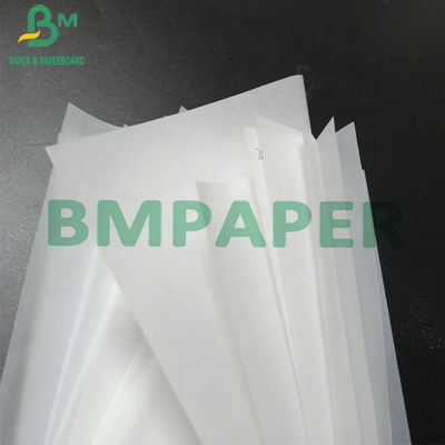 Bedruckbarer Kraftpapier-Nahrungsmittelgrad 30gsm 40gsm 45gsm MGs weißer für Verpackung