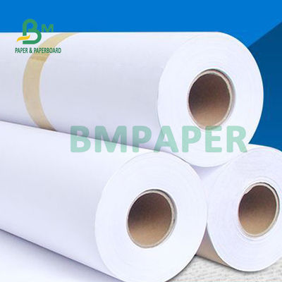 Plotter-Tintenstrahl 20lb Papel für Querformat-Drucker 24&quot; 36&quot; x 50m Scharfes Bild