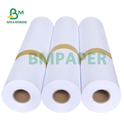 Plotter-Tintenstrahl 20lb Papel für Querformat-Drucker 24&quot; 36&quot; x 50m Scharfes Bild