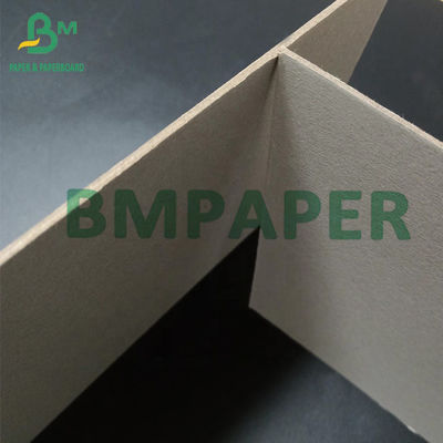 Aufbereitet zermahlen Sie 0.4mm - 2mm starke doppelte Seiten Grau Paper Board For Folders