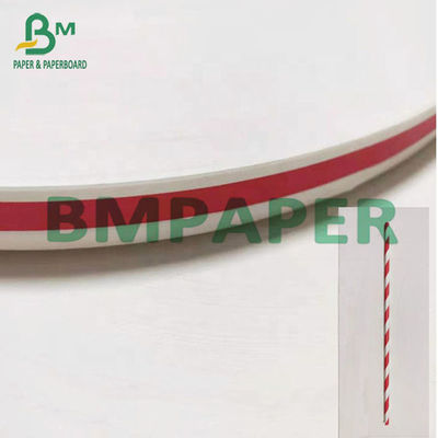 Wegwerfweißer Nahrungsmitteldruckgrad tapezieren 13mm Straw Paper Roll For Drinking