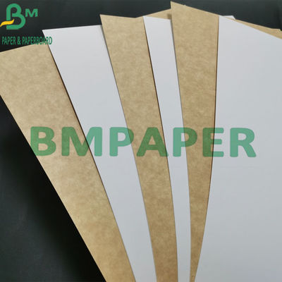 Nahrungsmittelgrad-Kraftpapier-weißes der Jungfrau-Massen-325gsm beschichtet mit Brown zurück