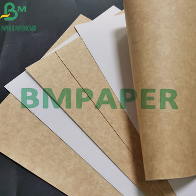 Nahrungsmittelgrad-Kraftpapier-weißes der Jungfrau-Massen-325gsm beschichtet mit Brown zurück