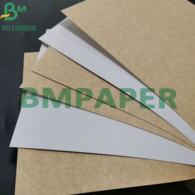 Nahrungsmittelgrad-Kraftpapier-weißes der Jungfrau-Massen-325gsm beschichtet mit Brown zurück
