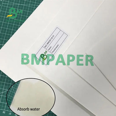 Saugfähige natürliche weiße unbeschichtete Papierpappe 700mm x 1000mm 0.7mm Stärke