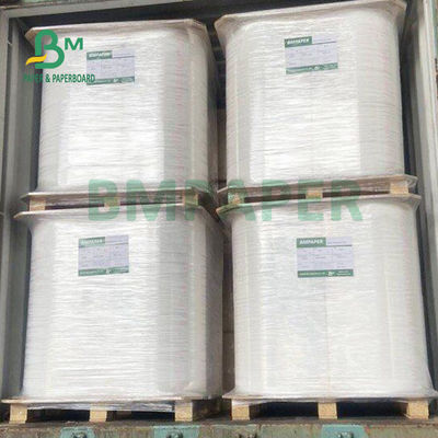 Weiß Kraftpapier Straw Wrapping Paper Roll 24gsm 28gsm 25mm 26.5mm kompostierbar