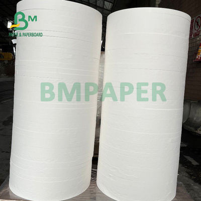 Weiß Kraftpapier Straw Wrapping Paper Roll 24gsm 28gsm 25mm 26.5mm kompostierbar
