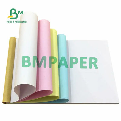 55gm NCR Kohlenstofffreies Papier Weiß Gelb Rot Blau Farbe Rechnungspapier Schwarz Bild