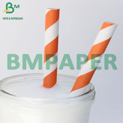 24g 28g biologisch abbaubares Farbpapier Trinkhalm Verpackung Kraftpapierroll