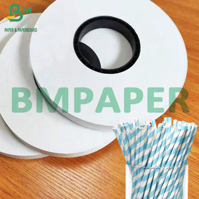 24g 28g biologisch abbaubares Farbpapier Trinkhalm Verpackung Kraftpapierroll