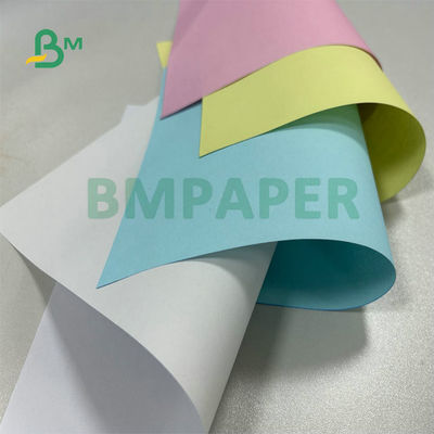 55 Gramm 60 Gramm NCR Papier Kohlenstofffrei In Rosa Gelb Weiß Für den Empfang 860 x 610mm