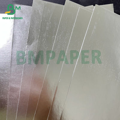 Glatte 80gm Nassfestigkeit Silber Gold Aluminium Metallisiertes Papier