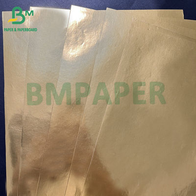 Glatte 80gm Nassfestigkeit Silber Gold Aluminium Metallisiertes Papier