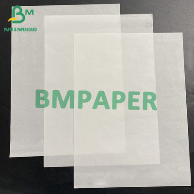 50 g fettdichtes Papier Lebensmittelqualität Druckfähige weiße Burgerpackung Sandwich Verpackung