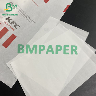 30 g bis 80 g fettfeste weiße Papierrolle hochwertige Lebensmittelverpackung Master Roll