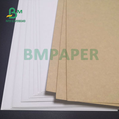 300 gm Braun weißes CKB-Blatt für Tiefkühlwarenverpackungen Gute Steifigkeit 74 x 106 cm