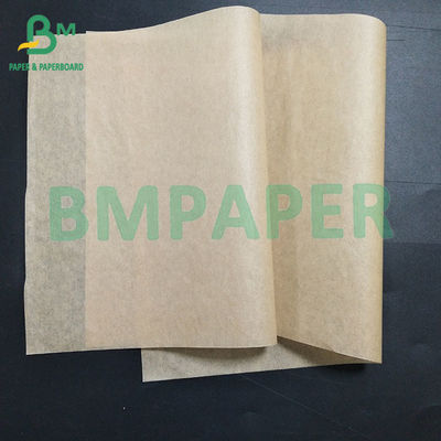 Braunes und wasserdichtes Lebensmittelpapier anpassbarer Größe Ölfest 33 / 35 / 38 / 40 / 50g
