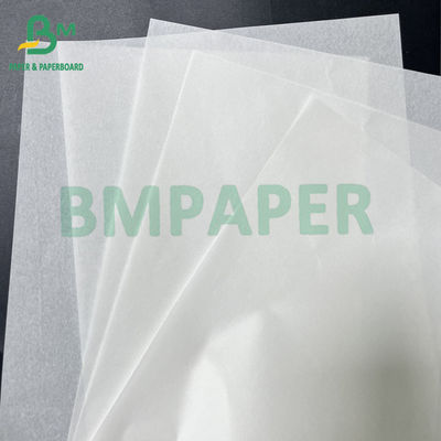 Ausgezeichnete Verarbeitbarkeit 60 gm weißes fettdichtes Papier für Lebensmittel-Snackverpackungen